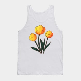 Yellow tulip illustration Tank Top